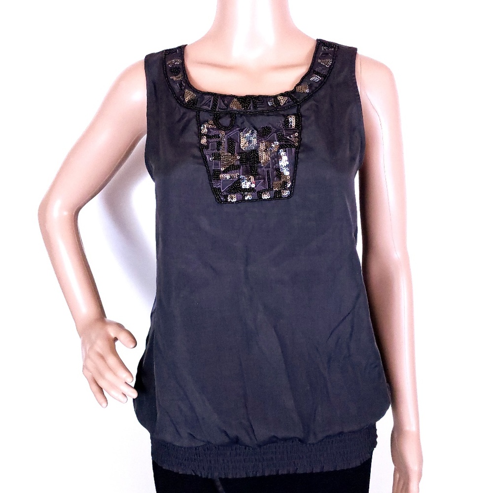 Outback Red Women Top Beaded and Sequin Size XS